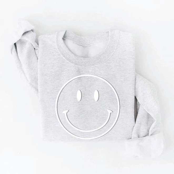 Styling Smiley Face Sweatshirt For All Seasons – Soft Tops
